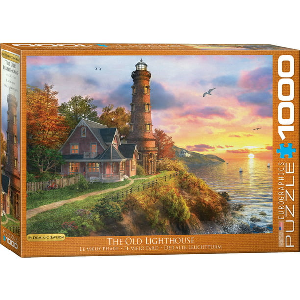 Adult Jigsaw Puzzle 6000 Piece Jigsaw Puzzle Family Game DIY Game Toy Adult Gift Children and Teenager Jigsaw Painting Seaside Lighthouse 